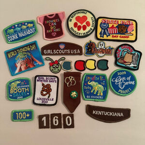 Girl Scout USA Patches Kentucky 2009 Kentuckiana Cookie Brownies Halloween Sales